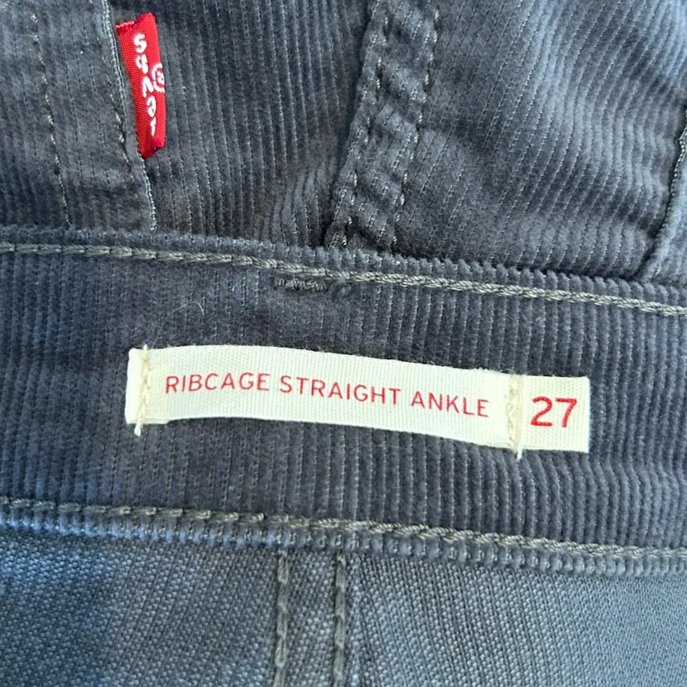 Levi’s Ribcage Straight Ankle Corduroy Pants Size 27 - Picture 5 of 7